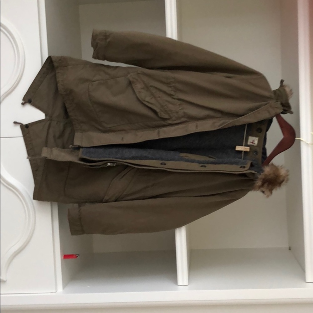 Cargo coat detachable heaven liner for winter